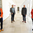 Mag.a Ulrike Kneidinger-Peherstorfer, Prim. Dr. Adrian Kamper, Josef Hölzl, MSc, Mag.a Silvia Breitwieser / © Diözese Linz/Hermann Wakolbinger Mag.a Ulrike Kneidinger-Peherstorfer, Prim. Dr. Adrian Kamper, Josef Hölzl, MSc, Mag.a Silvia Breitwieser